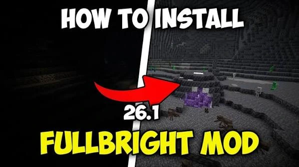 Fullbright Mod installation visual for the OptiFine setup guide